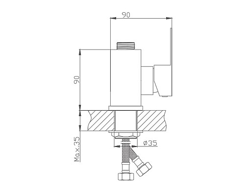 Смеситель для кухни Haiba HB73801 Нержавеющая сталь без излива