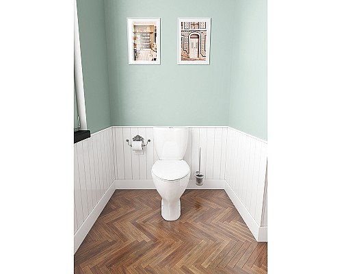 Унитаз компакт Santeri Воротынский 1.P401.7.S00.00B.F с бачком и сиденьем