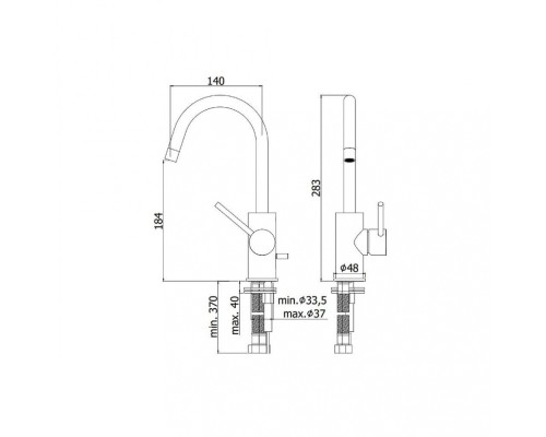 Смеситель Paffoni Light LIG078NO для раковины, черный