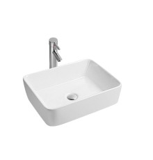 Раковина SinteSi LVB-APP-408 накладная белая 410х310х130, без отверстия под смеситель