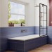 Шторка на ванну Ambassador Bath Screens 70х140 профиль Черный стекло прозрачное