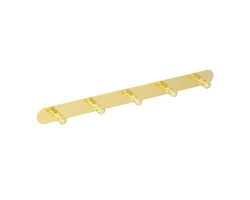 Планка с 5-ю крючками Veragio Gialetta L40, золото