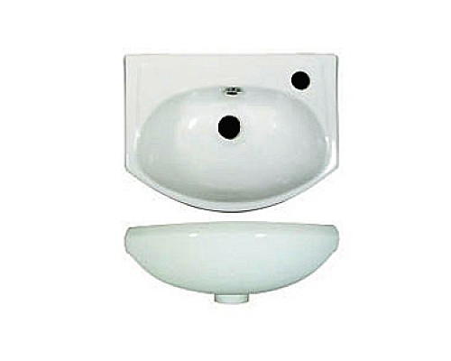 Полукруглая раковина Santek Азов 40 отверстие под смеситель справа 1WH110254