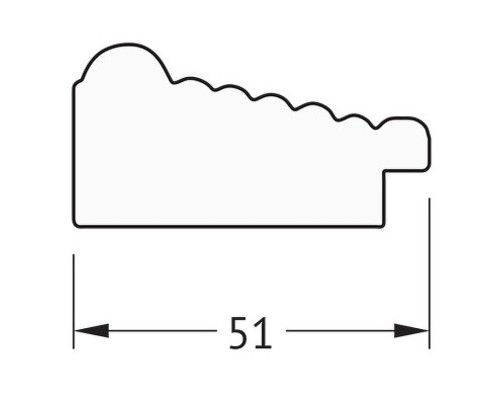 Зеркало Evoform Definite 73х73 BY 1024 в багетной раме - Сухой тростник 51 мм