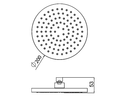 Верхний душ AM.PM Tender F0500400 Хром