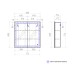 Зеркальный шкаф Vigo Geometry 80 с подсветкой Белый