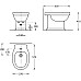 Биде Kerama Marazzi POMPEI напольный, белый глянцевый