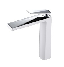 смеситель для умывальника Boheme VENTURO 372-w белый-хром