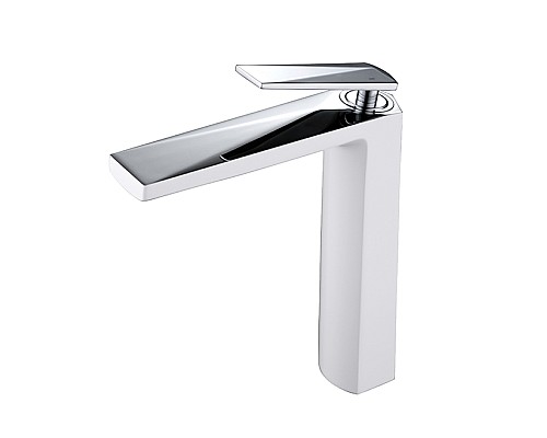 смеситель для умывальника Boheme VENTURO 372-w белый-хром