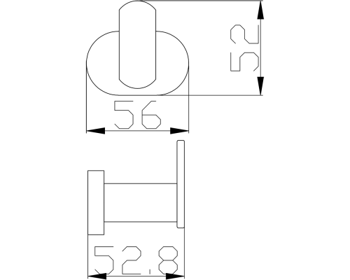 Крючок Rav Slezak Yukon YUA0100CMAT Черный матовый