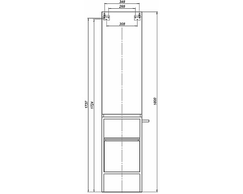 Шкаф пенал Allen Brau Priority 40 L 1.31006.WM Белый матовый
