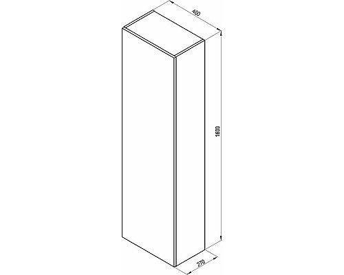 Шкаф пенал Ravak Formy 46 X000001261 подвесной Дуб