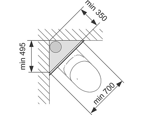 Крепление модуля для монтажа в угол TECE 9380003