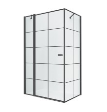 Душевое ограждение NEW TRENDY NEW SOLEO BLACK L 90x90x195 (черный)