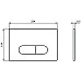 Клавиша смыва Ideal Standard Oleas M1 R0117JG Хром матовый