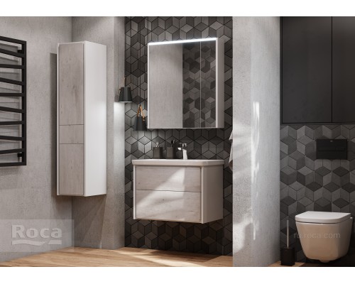 Шкаф - колонна Roca Ronda L ZRU9303005 белый матовый/бетон 