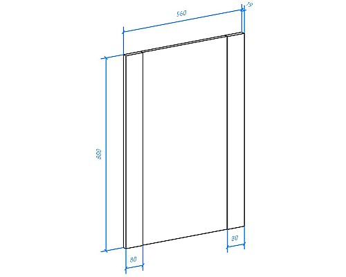 Зеркало Bellezza Лоренцо 60 4619109020473 Дуб светлый
