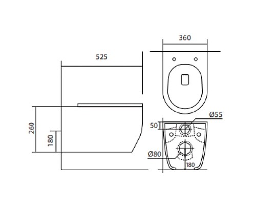 Комплект унитаза с инсталляцией Aquatek Set Aquatek Европа New с сиденьем Микролифт