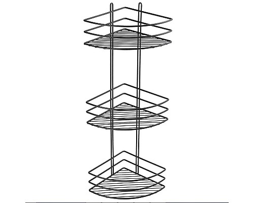 Полка корзина Fixsen FX-710B-3 угловая Черная