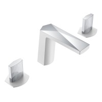 Смеситель врезной на 3отв. Boheme Venturo белый-хром, ручка TOUCH