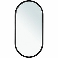 Зеркало Allen Brau Infinity 50 1.21016.BL с подсветкой Черное с сенсорным выключателем