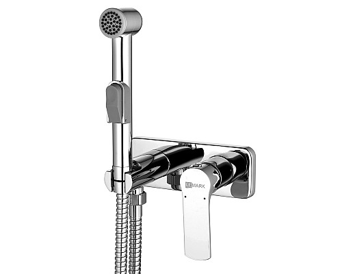 Смеситель Lemark Plus Grace LM1519C с гигиеническим душем, встраиваемый