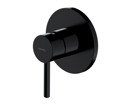 Смеситель для душа скрытого монтажа Omnires Y Y1245BL черный BLH