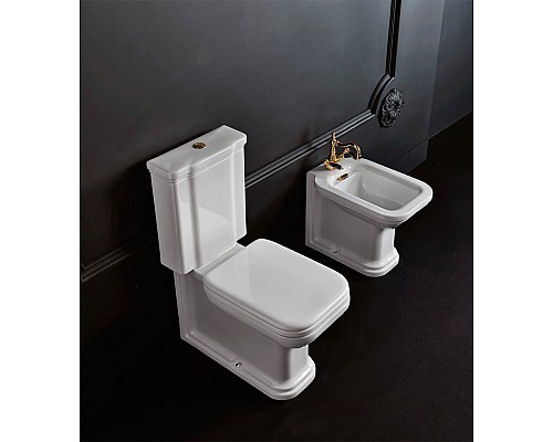 Крышка-сиденье Kerasan Waldorf 418801 белая, с микролифтом