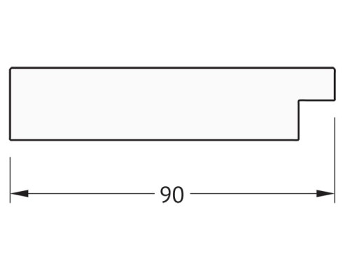 Зеркало Evoform Definite 140х80 BY 3314 в багетной раме - Алюминий 90 мм