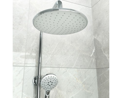 Душевой гарнитур с верхней лейкой белый IDDIS Ray RAYSW3Fi76