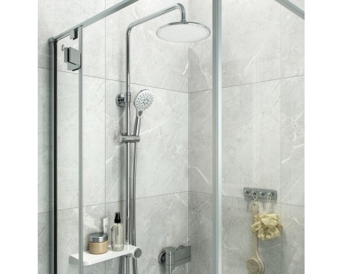 Душевой гарнитур с верхней лейкой белый IDDIS Ray RAYSW3Fi76