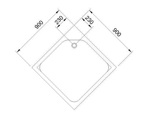 Акриловый поддон для душа Royal Bath HP RB90HP 90х90 Белый