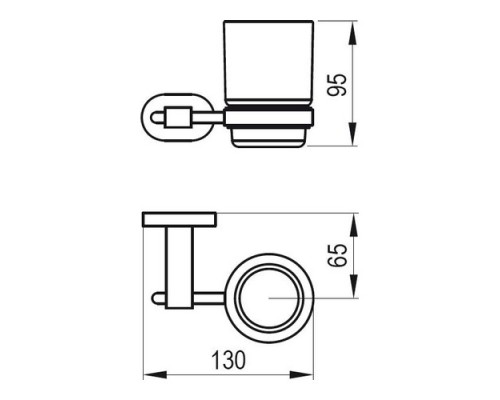 Держатель со стаканом Ravak Chrome X07P188
