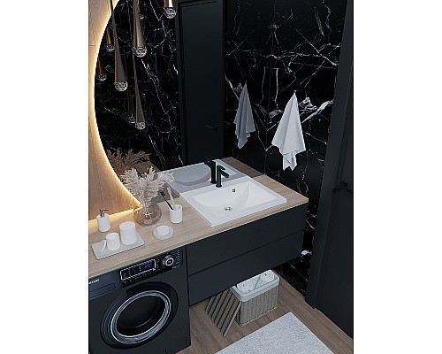 Раковина Paola Roma 58 Белая глянцевая