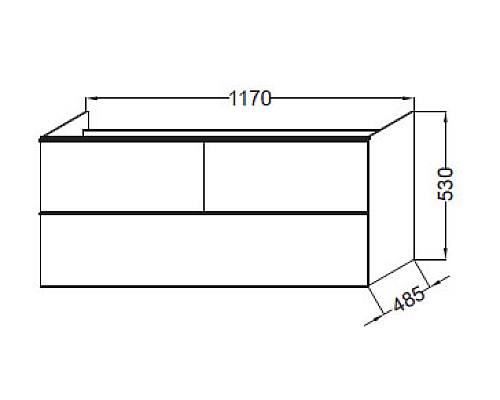 Тумба Jacob Delafon под раковинустолешницу EB892RUE5
