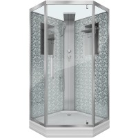 Душевая кабина Niagara Lux NG-7717WBK 100x100 без гидромассажа