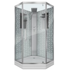 Душевая кабина Niagara Lux NG-7717WBK 100x100 без гидромассажа