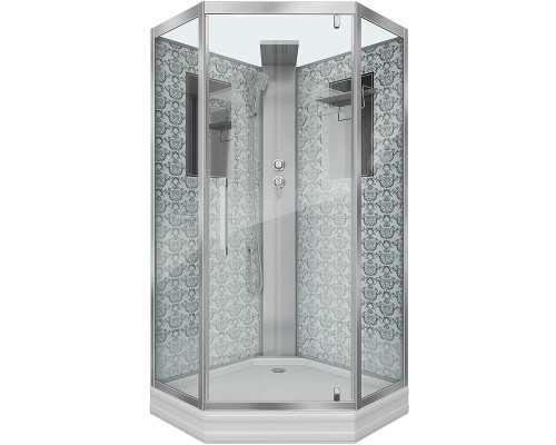 Душевая кабина Niagara Lux NG-7717WBK 100x100 без гидромассажа