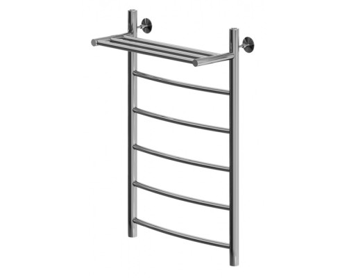 Полотенцесушитель водяной Aquanet Romeo с полкой 800x500, с полкой, хром