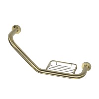 Поручень для ванны Veragio Gifortes L43 изогнутый с мыльницей, бронза