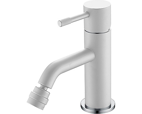 Смеситель для биде Boheme Uno 466-WCR Белый матовый Хром