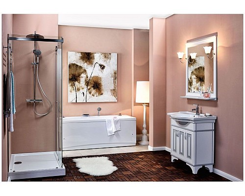 Зеркало Aquanet Валенса 100 белый краколет/серебро