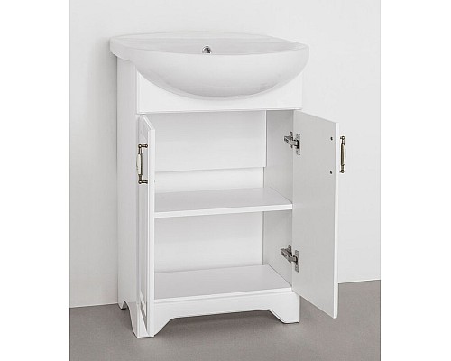 Тумба под раковину Style Line Олеандр-2 55 под Антик 55 ЛС-00000046 белая