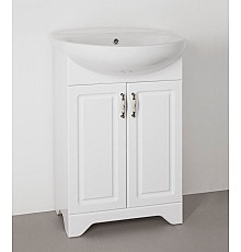 Тумба под раковину Style Line Олеандр-2 55 под Антик 55 ЛС-00000046 белая