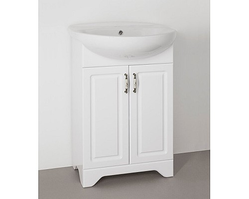 Тумба под раковину Style Line Олеандр-2 55 под Антик 55 ЛС-00000046 белая