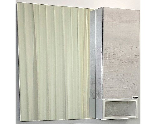 Зеркало со шкафом Comforty Прага 90 00004136263 Дуб Белый