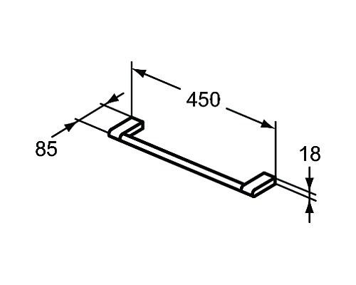Полотенцедержатель Ideal Standard Connect E6981AA Хром
