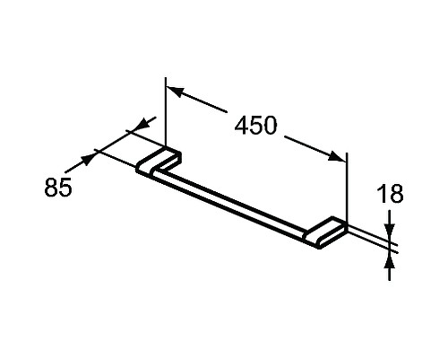 Полотенцедержатель Ideal Standard Connect E6981AA Хром