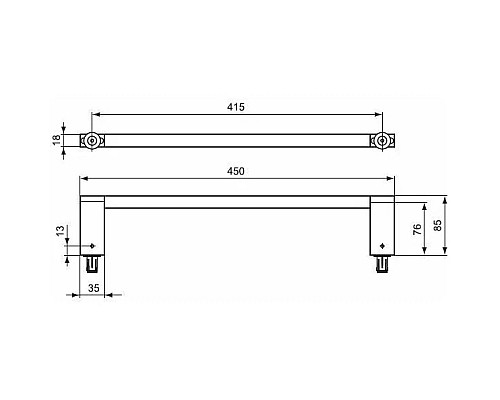 Полотенцедержатель Ideal Standard Connect E6981AA Хром