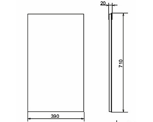 Зеркало Comforty Асти 40 00-00001468 Дуб дымчатый Зеркало Comforty Асти 40 00-00001468 Дуб дымчатый